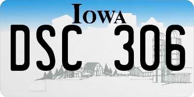 IA license plate DSC306