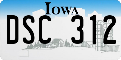 IA license plate DSC312