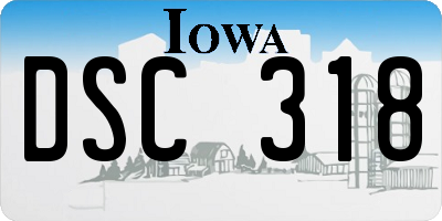 IA license plate DSC318
