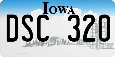IA license plate DSC320