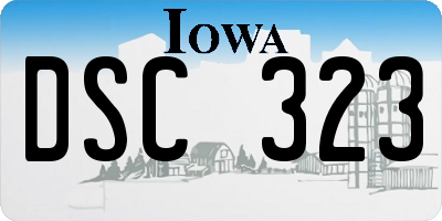 IA license plate DSC323