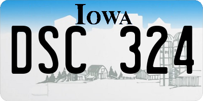 IA license plate DSC324