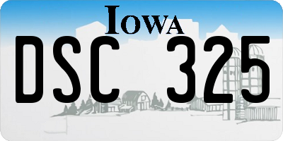 IA license plate DSC325
