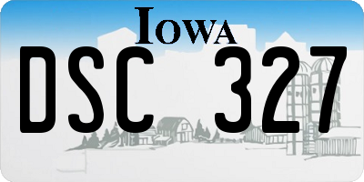 IA license plate DSC327