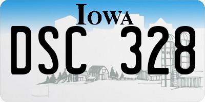 IA license plate DSC328