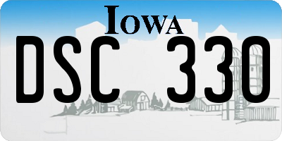 IA license plate DSC330
