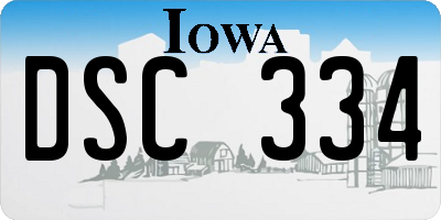 IA license plate DSC334