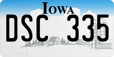 IA license plate DSC335