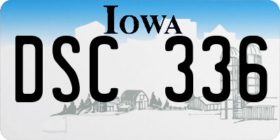 IA license plate DSC336