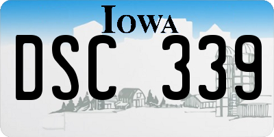 IA license plate DSC339
