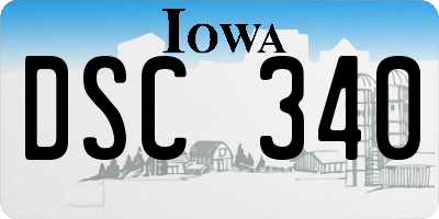 IA license plate DSC340