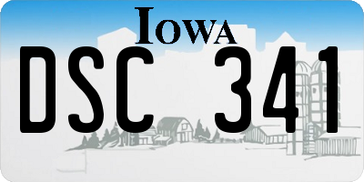IA license plate DSC341