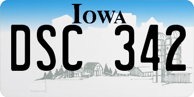 IA license plate DSC342
