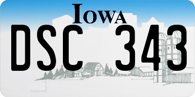 IA license plate DSC343