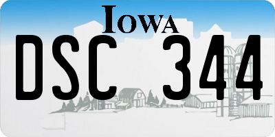 IA license plate DSC344