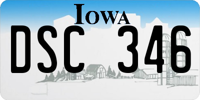IA license plate DSC346