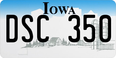 IA license plate DSC350