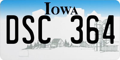 IA license plate DSC364