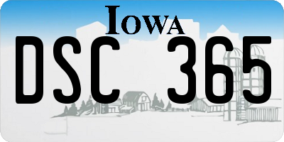 IA license plate DSC365