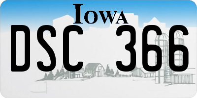 IA license plate DSC366