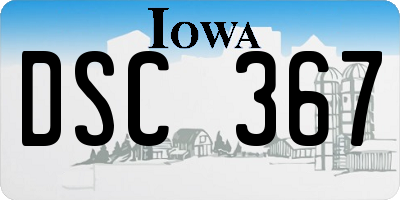 IA license plate DSC367
