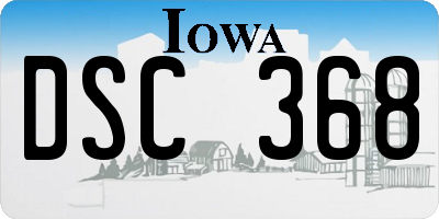 IA license plate DSC368