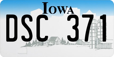 IA license plate DSC371