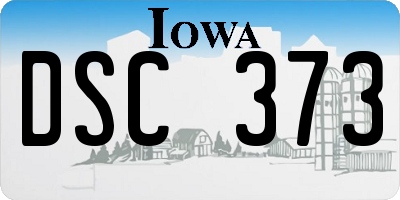 IA license plate DSC373
