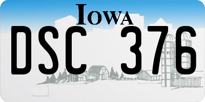 IA license plate DSC376