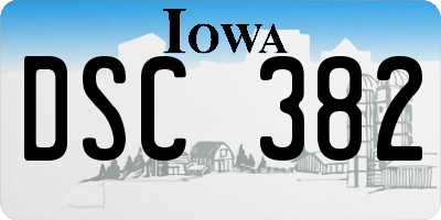 IA license plate DSC382
