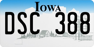 IA license plate DSC388