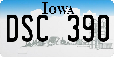 IA license plate DSC390