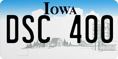 IA license plate DSC400