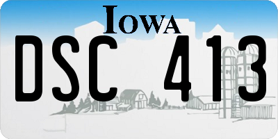 IA license plate DSC413