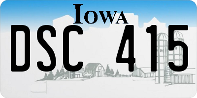 IA license plate DSC415