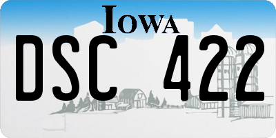 IA license plate DSC422