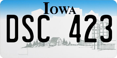 IA license plate DSC423