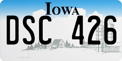 IA license plate DSC426