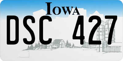 IA license plate DSC427