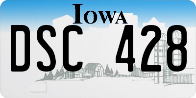 IA license plate DSC428