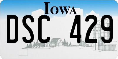 IA license plate DSC429