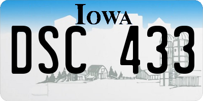 IA license plate DSC433