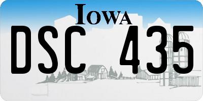 IA license plate DSC435