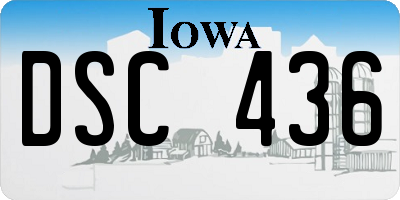 IA license plate DSC436