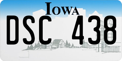 IA license plate DSC438