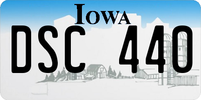 IA license plate DSC440