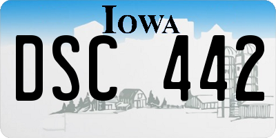 IA license plate DSC442