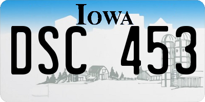 IA license plate DSC453