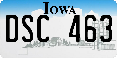 IA license plate DSC463