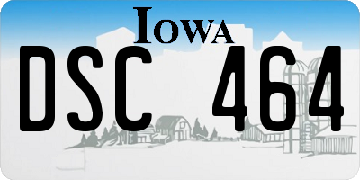 IA license plate DSC464